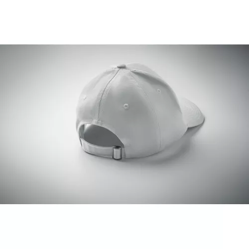 6 paneles pamut baseball sapka (Fehér)