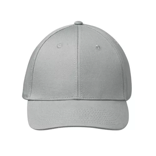 6 paneles pamut baseball sapka (Ezüst)