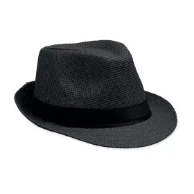 Papír szalmakalap (Fekete)