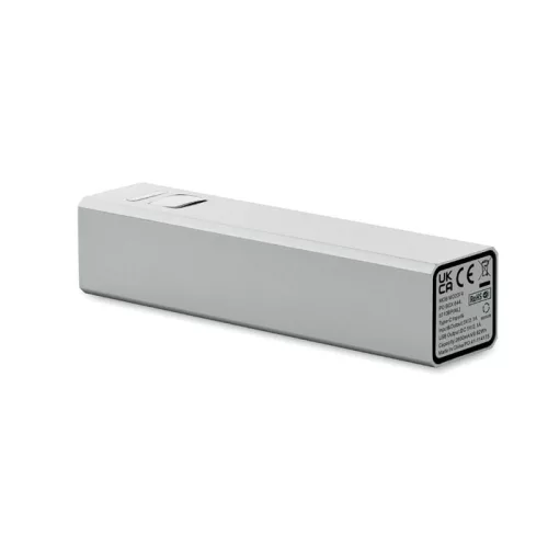 2600 mAh powerbank akkumulátor (Matt Ezüst)