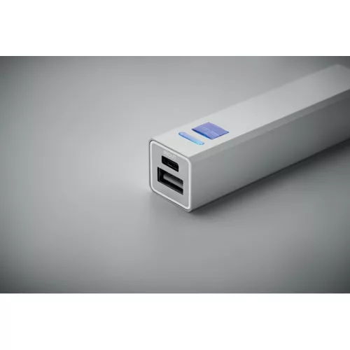 2600 mAh powerbank akkumulátor (Matt Ezüst)