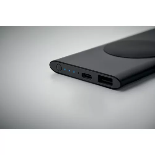 5000mAh 15W vez.n. powerbank (Fekete)
