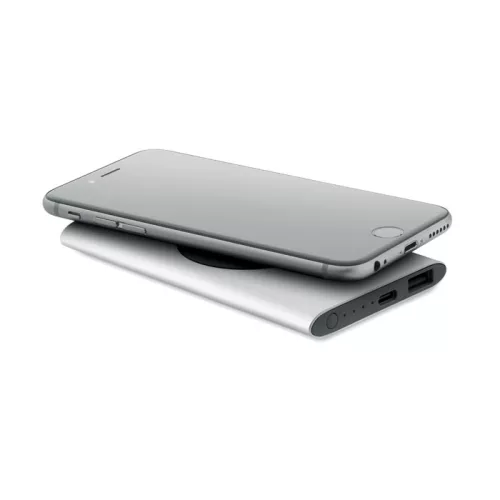 5000mAh 15W vez.n. powerbank (Matt Ezüst)