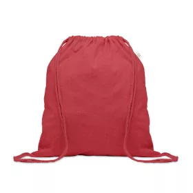 Újrah. 140g húzózsinóros táska (Piros)