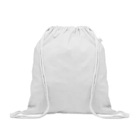 Újrah. 140g húzózsinóros táska (Fehér)
