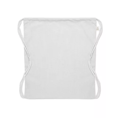 Újrah. 140g húzózsinóros táska (Fehér)
