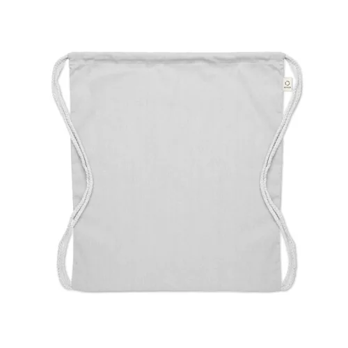 Újrah. 140g húzózsinóros táska (Fehér)