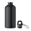 Újrah.rozsdam.acél palack 500ml (Fekete)