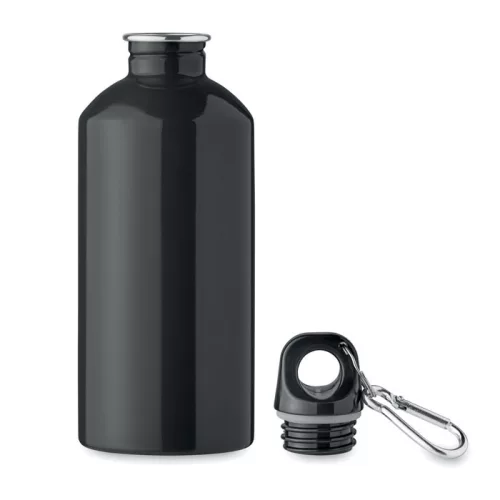 Újrah.rozsdam.acél palack 500ml (Fekete)