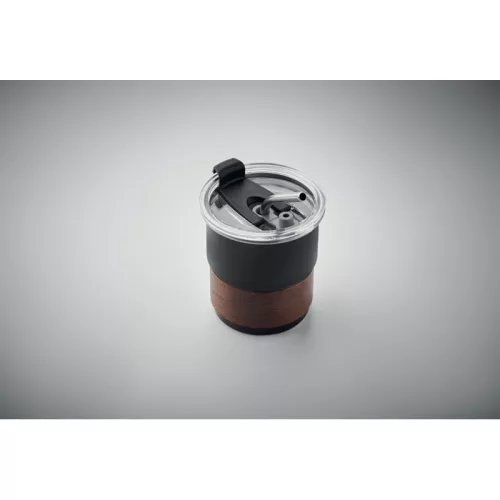 Szimplafalú pohár 260 ml (Fekete)
