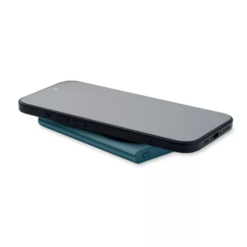 Vezeték nélkül töltő powerbank (Kék)