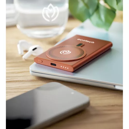 Vezeték nélkül töltő powerbank (Narancssárga)