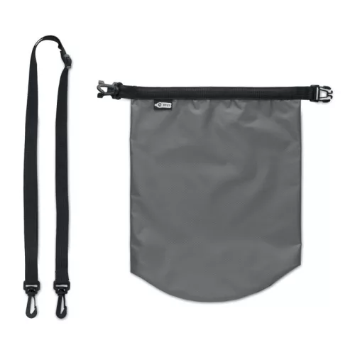 Vízálló táska 210T RPET 5 l (Kőszürke)