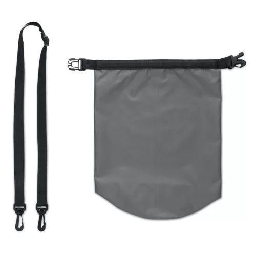 Vízálló táska 210T RPET 5 l (Kőszürke)