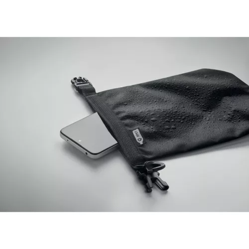 Vízálló táska 210T RPET 1,5 l (Fekete)