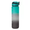 RPET sportkulacs 1 liter (Fekete/kék)