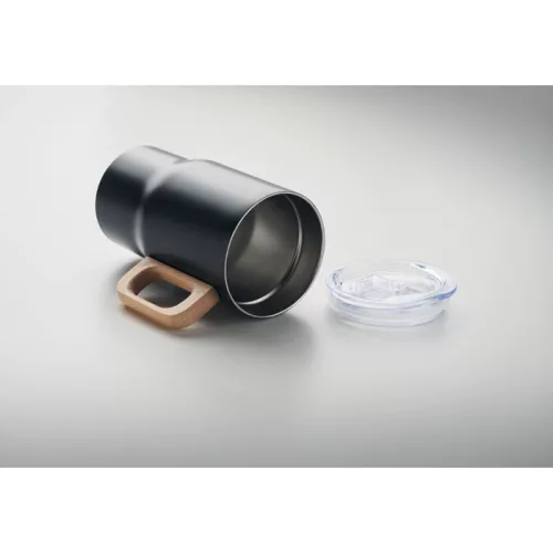 Duplafalú pohár 350 ml (Fekete)
