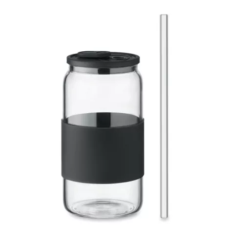 Boroszilikát pohár 550 ml (Fekete)