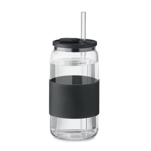 Boroszilikát pohár 550 ml (Fekete)