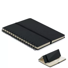 A5 notesz telefontartóval (Fekete)