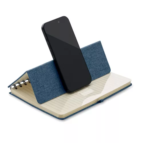 A5 notesz telefontartóval (Kék)