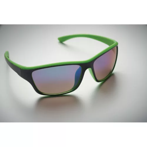 Tükrös sport napszemüveg UV400 (Lime)