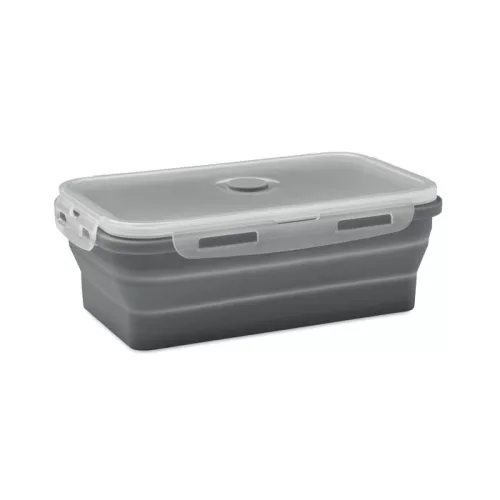 Összecsukh. szilikon ételdoboz (Kőszürke)