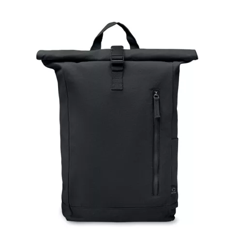 Rolltop hátizsák 390 g/m² (Fekete)