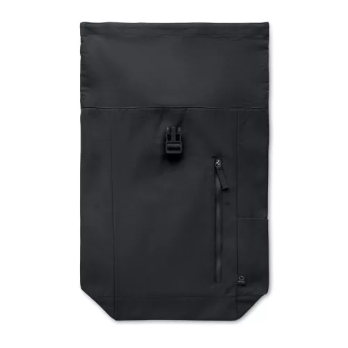 Rolltop hátizsák 390 g/m² (Fekete)