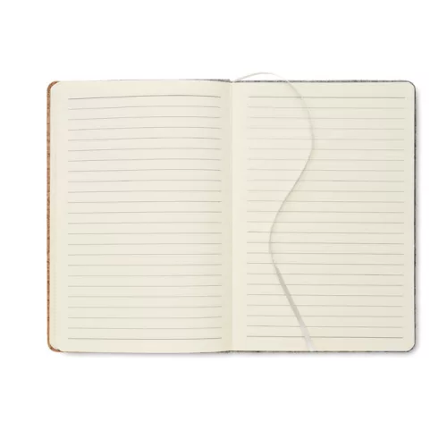 A5 RPET filc és parafa notesz (Szürke)