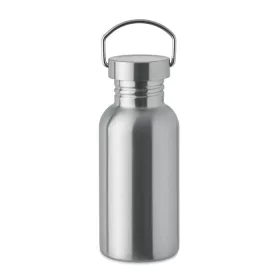 Szimplafalú palack 500 ml (Matt Ezüst)