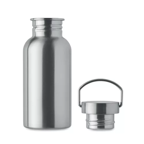 Szimplafalú palack 500 ml (Matt Ezüst)