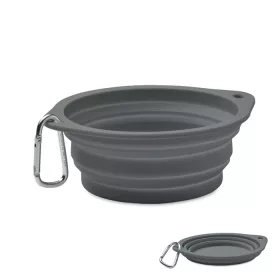 Hordozható ivó/etetőtál 350 ml (Kőszürke)