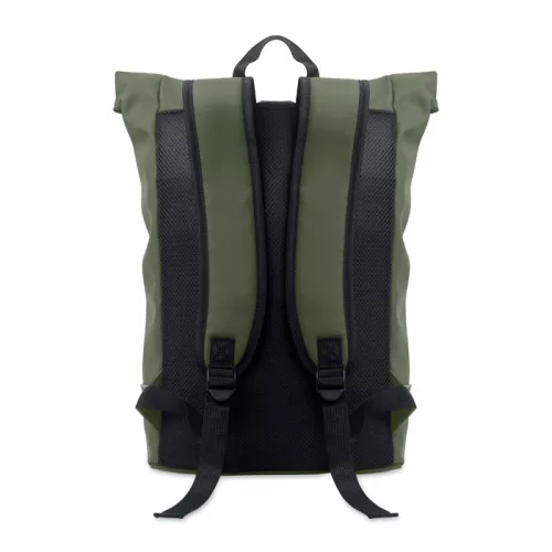 15 colos laptop PU hátizsák (Sötétzöld)