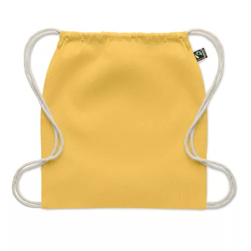 Fairtrade zsinóros táska 180 g (Sárga)