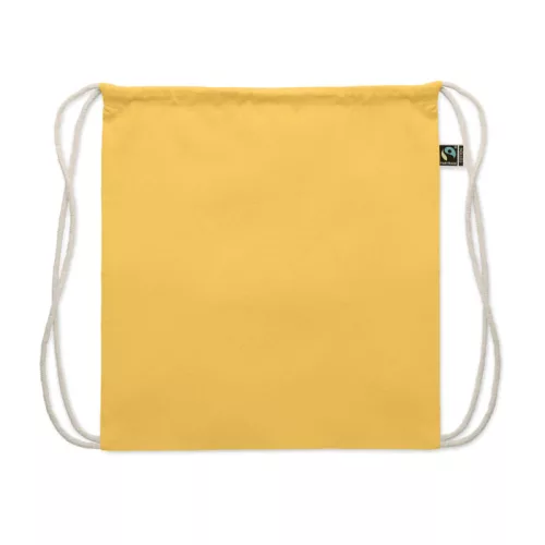 Fairtrade zsinóros táska 180 g (Sárga)