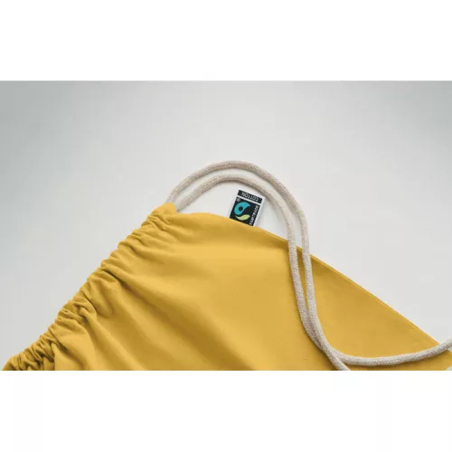 Fairtrade zsinóros táska 180 g (Sárga)