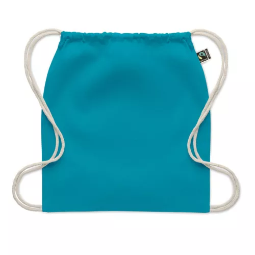 Fairtrade zsinóros táska 180 g (Türkiz)