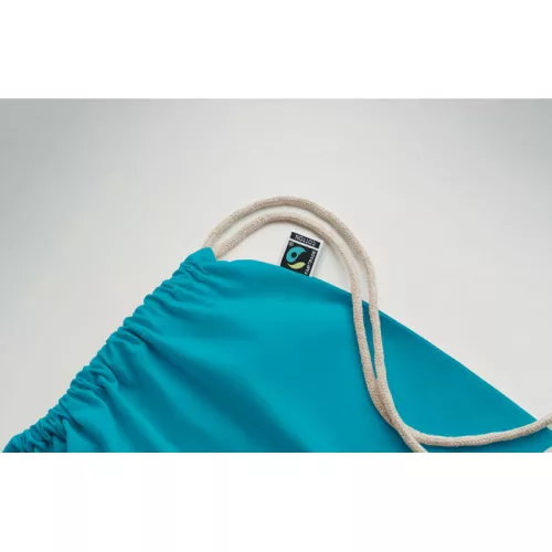 Fairtrade zsinóros táska 180 g (Türkiz)