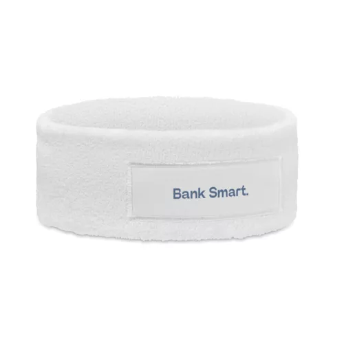 Poliészter-pamut fejpánt (Fehér)