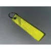 Fényvisszaverő kulcstartó, PVC (Neonsárga)