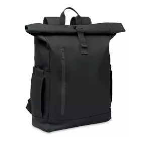 Rolltop laptop hátizsák 600D (Fekete)
