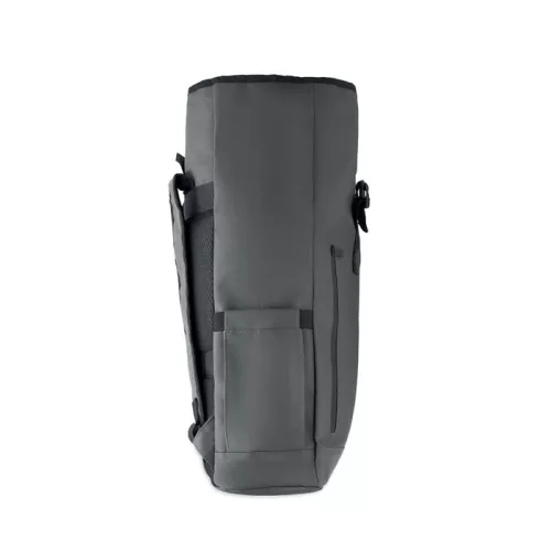 Rolltop laptop hátizsák 600D (Kőszürke)