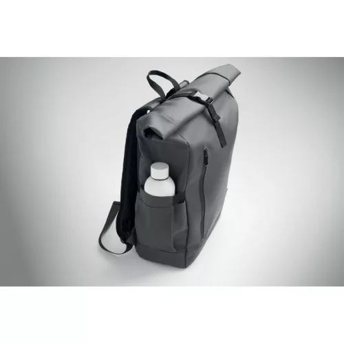Rolltop laptop hátizsák 600D (Kőszürke)