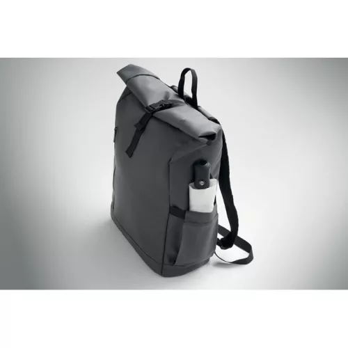 Rolltop laptop hátizsák 600D (Kőszürke)