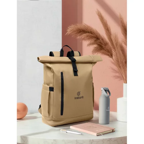 Rolltop laptop hátizsák 600D (Khaki)