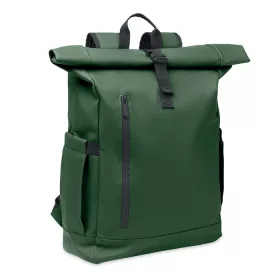 Rolltop laptop hátizsák 600D (Sötétzöld)