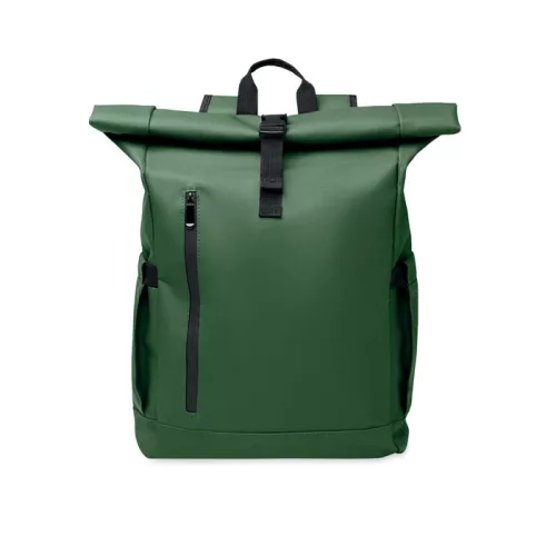 Rolltop laptop hátizsák 600D (Sötétzöld)
