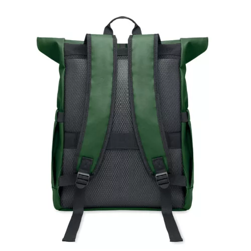 Rolltop laptop hátizsák 600D (Sötétzöld)