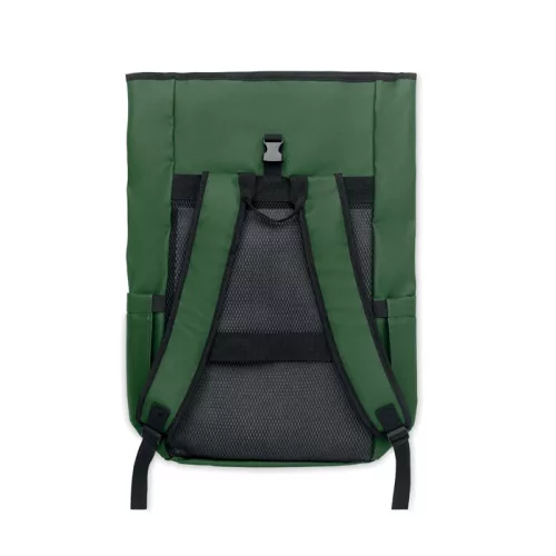 Rolltop laptop hátizsák 600D (Sötétzöld)